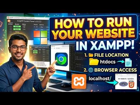 How to Run Your Website in XAMPP (File Location + Browser Access Explained) in Tamil | ArangaOG