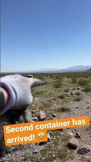 DELIVERED! Second CONEX container to our off grid Barndominium House Project