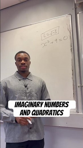 Using complex (imaginary) numbers to solve quadratic equations #maths #mathsteacher