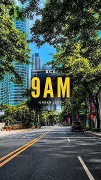 BGC at 9 AM 🇵🇭 | Morning Drive in Bonifacio Global City #philippines