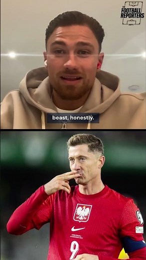 Matty Cash ranks 'BEAST' Lewandowski 💪 ⚽