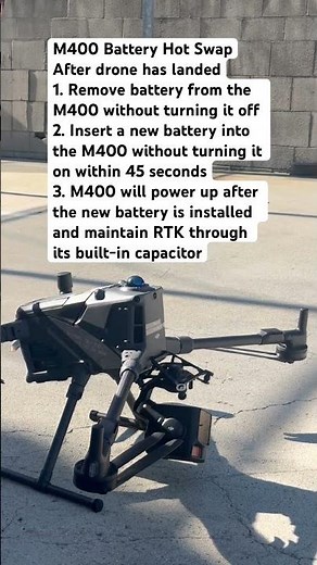 Matrice 400 Battery Hot Swap
