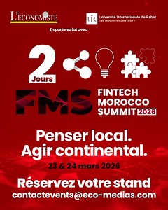 Penser local. Agir continental. 🌍 Les 23 et 24 mars 2026, le FinTech Morocco Summit s’installe au campus UIR de Rabat pour réunir les acteurs qui façonnent l’avenir de la finance digitale en Afrique : banques, assurances, institutions financières, régulateurs, startups, investisseurs, entreprises technologiques et décideurs publics. Au programme : • Conférences et panels de haut niveau • Workshops pratiques & démonstrations de solutions FinTech • Village startups & sessions de pitch devant des 