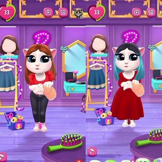 Angela CRYING 😭 Her Tail Is Hurt! (So Sad 💔)#AngelaCrying #TalkingAngela #SadMoment