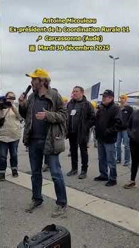 🚜 🇫🇷 🛒 200 shopping carts full of non-French products in Carcassonne 🐄 🌾⚫️🟡 30.12.2025 | MonCarni...