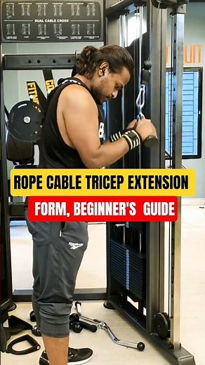 CABLE ROPE TRICEP PUSHDOWNS GUIDE | FORM, TIPS & BENEFITS #BISWAS_GYM_VLOG