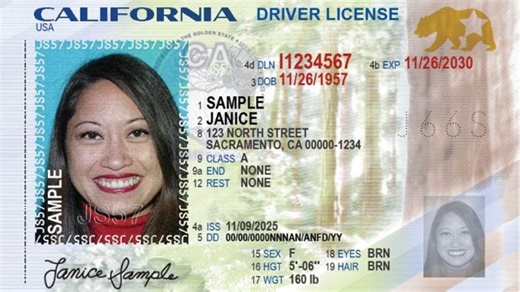 California DMV reveals new driver's license, ID card design