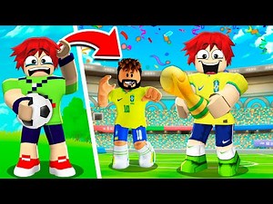 NOOB VS PRO: VIREI JOGADOR DE FUTEBOL POR 1 DIA AO VIVO NO ROBLOX!!