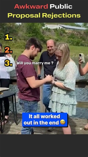 Funniest Awkward Public Proposals, Marriage Proposals Ranked #funnyshorts #funnyvideo #wedding