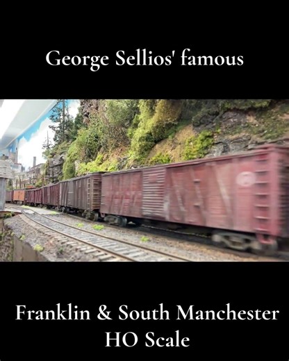 HO Scale Model Railroad Foamer Action on the Franklin & South Manchester