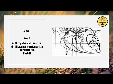 Paper I, Topic 6 Anthropological Theories:(b) Historical particularism ,Diffusionism Part-II