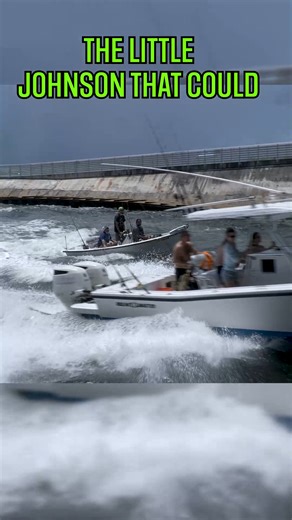 Nothing beats a Johnson outboard, even Boynton Beach Inlet | roughinlets