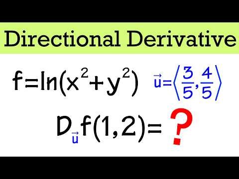 How to find the directional derivative (quick and simple)