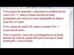 Cómo copiar desde Word a AutoCAD