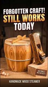 Forgotten Craft! 🪵 Turning a Raw Block of Wood into a Traditional Steamer