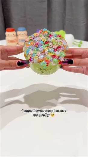 macarons slime review! ft. flower field 🌺 #slimeasmr #slimechannel #slimevideos #satisfying