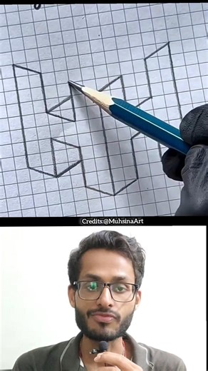 How To Draw 3D Alphabet H #shorts