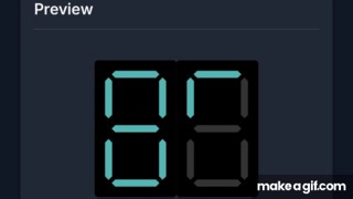 7 Segment Display. on Make a GIF
