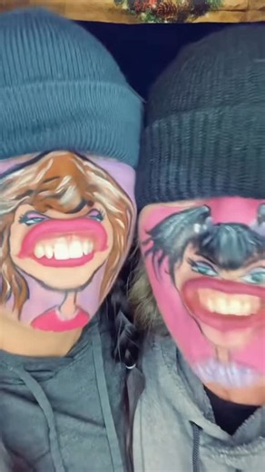 Mariam Marks on Instagram: "Haha we are the gopher girls! #art #funny #facepaint #artist #cute"