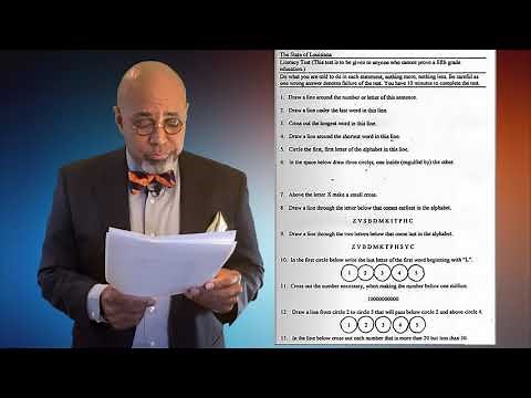Louisiana voting literacy test of 1964 REVEALED.