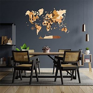 World map, World map wall art, World map wall decor, Map of the world, Large world map, World wall map, Wooden world map, Wood map, Mapa mundi para pared,Wall map of world,Map with pins to mark places