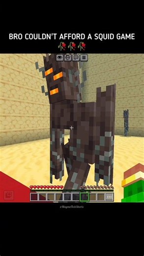 Bro Couldn't afford Squid Game 🥀🥀 #minecraft #mhaedit