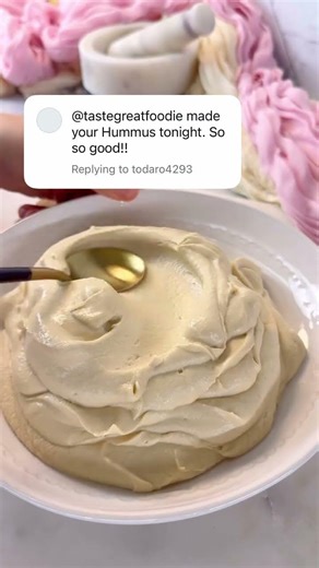 Smooth & Fluffy Hummus (Secret Trick!) ✨ #recipe #easyrecipe #hummus