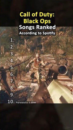 Call of Duty Black Ops Songs Ranked
