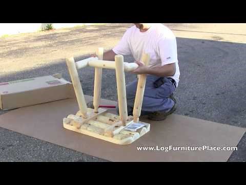 Assembly: Rustic Natural Cedar Log End Table | Cedar Looks Rustic End Table