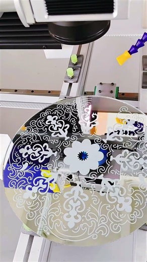 LED Mirror Laser Engraving Machine glass mirror laser engraving equipment for glass solution