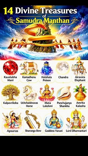 14 Divine Treasures Samundra Manthan ✨🕉️