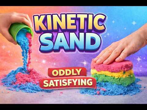 🌈 20 Perfect Sand Flips in One Video | Kinetic Sand Compilation