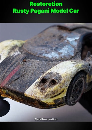 Rusty Pagani Model Car Restoration Project