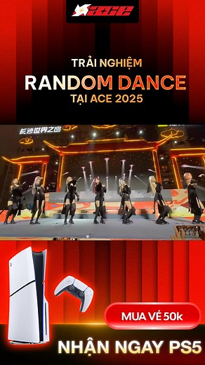 🎶 Cháy hết mình với Random Dance tại ACE FEST 2025 😲 Giá gốc ̶2̶̶5̶̶0̶̶K̶ được trợ giá nay chỉ còn 50K 💥 Quyền lợi mua vé Online: - Tiết kiệm 50K so với mua vé Offline - Nhận 1 phiếu bốc thăm trúng PS5 - Nước uống MIỄN PHÍ - 200 phần bánh ăn sáng cho các bạn checkin sớm nhất! 👉 Mua nhanh kẻo hết slot! | Animated Culture Expo