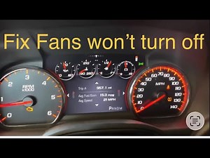 Fix GM Fan running full blast Yukon Tahoe Sierra Silverado Escalade Thermostat & temperature sensor
