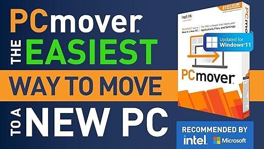 PCmover moves your applications, files, and settings!