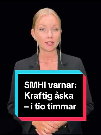Kraftig åska och regnvarningar i Sverige