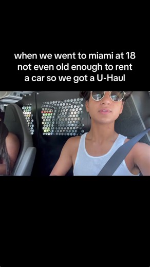 we swore we were grown just doin shii #miami #305 #seniortrip #uhaul #traveltips