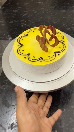 Pineapple Cake ✨ | Easy Cake Art Tutorial #shorts #trending #pineapple