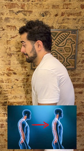 802K views · 10K reactions | Fixing your posture by correcting yourself constantly isn’t sustainable. Instead, let’s reprogram our body to keep perfect posture automatically. Start with these two exercises and let me know how it goes  | PouyaYoga | Facebook
