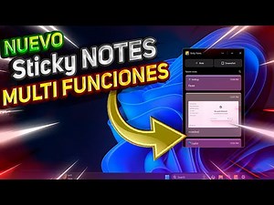 Nuevas STICKY Notes se INSTALA en Windows 11 / Múltiples FUNCIONES en NOTAS