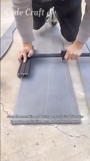 Watch Tile Strips Get Cut with Perfect Consistency!