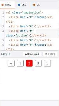 Hover Pagination using CSS #coding #website #htmltutorial