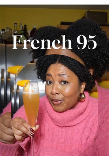 French 95 🍾🥂-a cocktail post from last holiday, it was a HIT! -1.5 oz of whiskey -0.5 oz of fresh lemon juice -0.25 oz of Demerara syrup or you can just use simple syrup -0.75 oz of Grand Marnier -Shake well with ice, serve in chilled glass -Top with a bubbly of your choiceI used, but you can use champagne, cava, cremant, etc. -Garnish with an orange peel 🍊 -Cheers, 🥂 #cocktails #french75 #newyearscocktails #fyp
