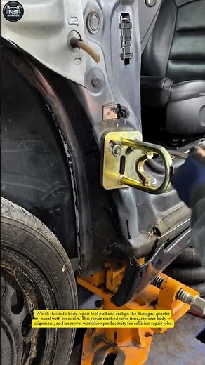 Professional Quarter Panel Pulling & Frame Repair #mechaniclife #shorts #usa