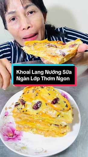 Hướng dẫn làm bánh khoai lang nướng sữa ngàn lớp thơm ngon