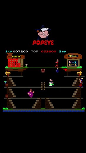 Popeye 01 – Classic Arcade Gameplay#shorts