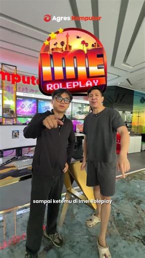 AGRES KOMPUTER on Instagram: "Saya Grogi Karena Salah Satu Founder Server Ime Roleplay Mampir Ke Agres, Untuk Ngeliat One For All PC Yaitu Windah Basudara!!! Kalian Denger Tuu Kata Bang Windah Langsung Checkout Aja One For All PC, Hanya Dengan 9 Juta Performanya Udah Cocok Main GTA V Roleplay! ONE FOR ALL PC Edition by Agres Komputer x IME Roleplay! Cuma Rp 9.990.000 udah dapet performa gahar yang siap gas GTA V Roleplay, FiveM, dan Game Berat Lainnya! Optimized for RP, built for performance, an