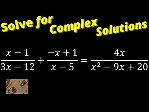 How To Solve Rational Equations Complex Solutions