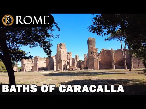 Rome guided tour ➧ Baths of Caracalla - Thermae Antoninianae [4K Ultra HD]